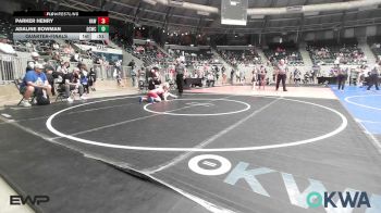 76 lbs Quarterfinal - Parker Henry, Raw Wrestling Club vs Adaline Bowman, Dark Cloud Wrestling Club