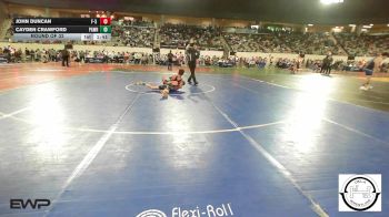 105 lbs Round Of 32 - John Duncan, F-5 Grappling vs Cayden Crawford, Pawhuska Huskies JH