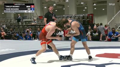 Quarters - Phillip Moomey, MWC/NYAC vs Zane Richards, Illinois RTC/ Titan Mercury Wrestling Club (TMWC)