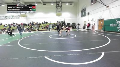 110 lbs Cons. Round 1 - Anika Del Castillo, Mt. San Antonio College vs Farah Mudher, Palomar College