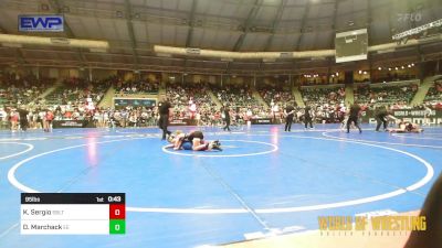 95 lbs Consi Of 8 #2 - Kaden Sergio, Sebolt Wrestling Academy vs Dominic Marchack, Eierman Elite