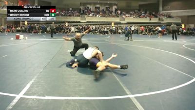 145 Championship Bracket Cons. Round 7 - Brody Ernest, Oconomowoc vs Ryan Collins, Albert Lea