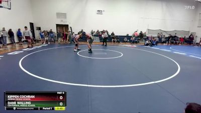 189 lbs Semifinal - Kippen Cochran, Gering Middle School vs Dane Walling, Centennial Middle School