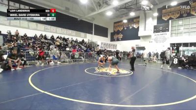 150 lbs Quarterfinal - Mikel David Uyemora, Fountain Valley vs Levi Landeros, Monache