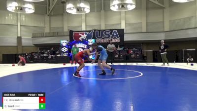 14U Boys - 155 lbs Quarters - Christian Snell, South Side Wrestling Club vs Kyle Howard, Contenders Wrestling Academy