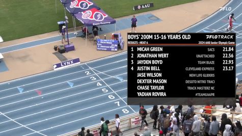 Youth Boys' 200m, Finals 7 - Age 15-16
