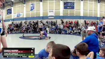 98 lbs Round 2 (3 Team) - Conlan Linville, Franklin Central Wrestling Club vs Charlie Warren, Brownsburg Wrestling Club