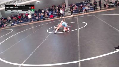 125 lbs Semifinal - Sloane Abbey, Kearney Matcats vs Allie Oligmueller, Wichern Garage Crew