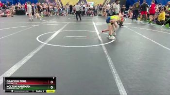 76 lbs Round 3 (8 Team) - Kolton Hartman, Ohio Gold 24k vs Grayson Zoul, Lake WC
