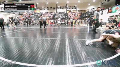 80 lbs Rr Rnd 1 - Savina Burgo, Unattached vs Kutter Means, Brushy Wrestling Club