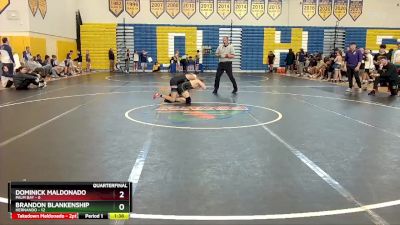 120 lbs Quarterfinals (8 Team) - Brandon Blankenship, Hernando vs Dominick Maldonado, Palm Bay