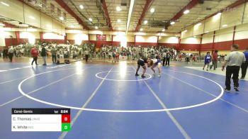 184 lbs Consolation - Carlos Thomas, UMASS vs Kaden White, New England College