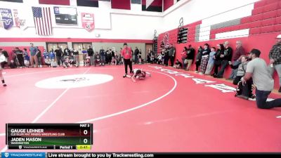 86 lbs Quarterfinal - Gauge Lehner, Cle Elum Mat Miners Wrestling Club vs Jaden Mason, Washington