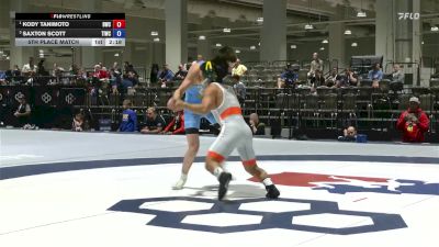 55 lbs 5th Place Match - Kody Tanimoto, Bison Wrestling Club vs Saxton Scott, Team Idaho Wrestling Club