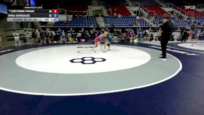 120 lbs Champ. Rd Of 128 - Cheyenne Frank, MI vs Svea Gonzalez, CA