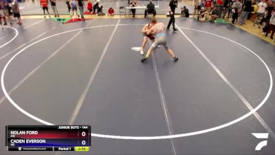 144 lbs Cons. Round 1 - Nolan Ford, MN vs Caden Everson, ND