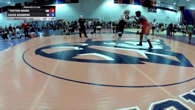 285 lbs Cons. Round 2 - Payton Green, Caliber Wrestling Academy vs Lucas Adamson, New Kent