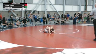 58 lbs Cons. Sub-semis - Logan Evans, Palouse Elite Wrestling Club vs Kai Garcia, Punisher Wrestling Company