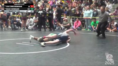 128 lbs Cons. Round 3 - Colt Breckenridge, Esparto Wrestling vs Isaac Gonzales, MLK