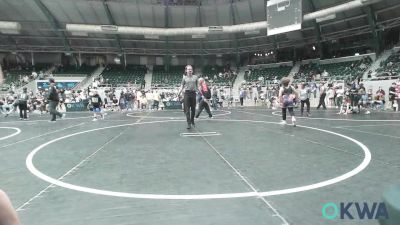 110 lbs 3rd Place - Krew Schuetz, Roland Youth League Wrestling vs Able Jones, Mannford Pirate Youth Wrestling
