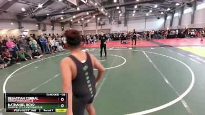 135 lbs Round 1 - Nathaniel Boyd, Southern Style Wrestling Club vs Sebastian Corral, Hornet Wrestling Club