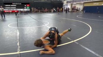 125 lbs Champ. Round 3 - Logan Hansen, Moorpark College vs Adrian Jimenez, Cerritos College