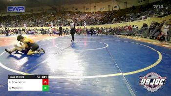 61 lbs Consi Of 16 #2 - Kasen Shouse, Cowboy Wrestling Club vs Beckett Mills, Keystone Wrestling Club