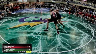 215 lbs Quarterfinals (8 Team) - Tyson Martin, LaCrosse Aquinas vs Cohen Lumby, Stillwater