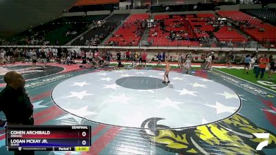 75 lbs Semifinal - Cohen Archibald, Oregon vs Logan McKay Jr., Idaho