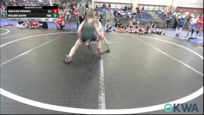 83 lbs Rr Rnd 1 - Waylon Rowell, Comanche Takedown Club vs Kolbie Davis, Powerhouse Blue