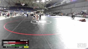 3A 106 lbs Cons. Round 4 - Chance Hanson, Auburn Riverside vs Soren Andersen, Stanwood