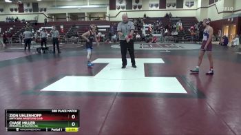 S-8 lbs 3rd Place Match - Chase Miller, Immortal Athletics WC vs Zion Uhlenhopp, Dirty Bird Wrestling Club