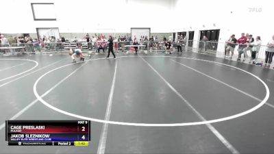 98 lbs Round 1 - Cage Preslaski, Pulaski vs Jakob Sleznikow, Valley Elite Wrestling Club