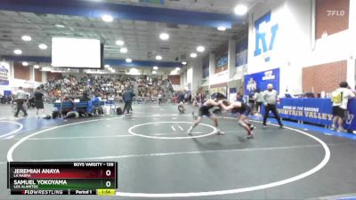 138 lbs Champ. Round 3 - Jeremiah Anaya, La Habra vs Samuel Yokoyama, Los Alamitos