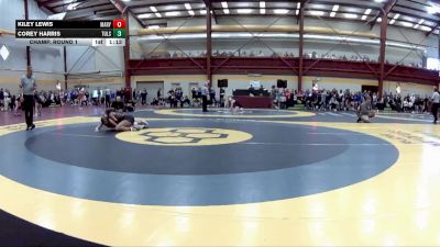 135 lbs Champ. Round 1 - Corey Harris, Tulsa Union High School vs Kiley Lewis, Marysville