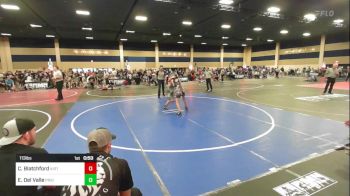 113 lbs Consi Of 4 - Clayton Blatchford, Kirtland vs Ethan Del Valle, Pride WC