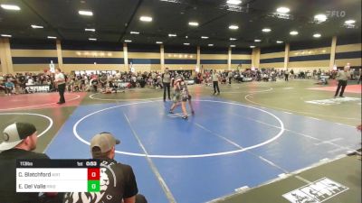 113 lbs Consi Of 4 - Clayton Blatchford, Kirtland vs Ethan Del Valle, Pride WC