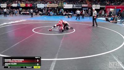 140 lbs Semifinal - Daniel Steffensen, Kenai Central High School vs Aidan Klein, Delta