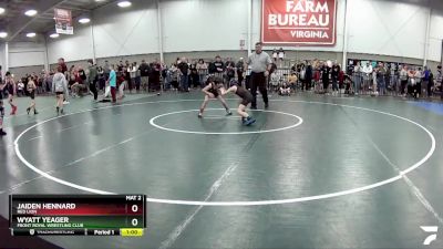 58 lbs Semifinal - Wyatt Yeager, Front Royal Wrestling Club vs Jaiden Hennard, Red Lion