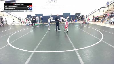 53 lbs Champ. Round 1 - Zander Wilcox, NE vs Henrik Haake, MN