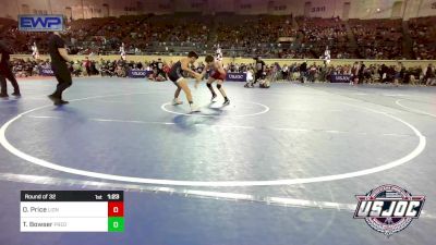 106 lbs Round Of 32 - Owen Price, Lions Wrestling Academy vs Ty Bowser, Predator Wrestling