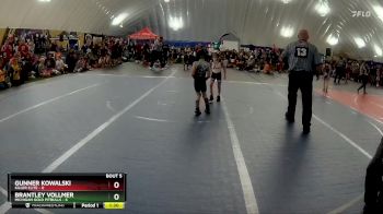 48 lbs Round 2 (6 Team) - Gunner Kowalski, Killer Elite vs Brantley Vollmer, Michigan Gold Pitbulls