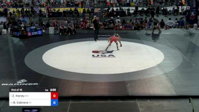 100 lbs Rnd Of 16 - Zoey Haney, MO vs Bertha Cabrera, NV