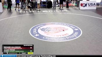 138 lbs Quarterfinal - Kaden Pryor, California Regional Training Center (CA RTC) vs Richard Halvorson, Swamp Monsters Wrestling Club