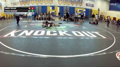 120 lbs Round 5 (8 Team) - Kenny Villon, Funky Monkey vs Tyson Warner, Longwood WC