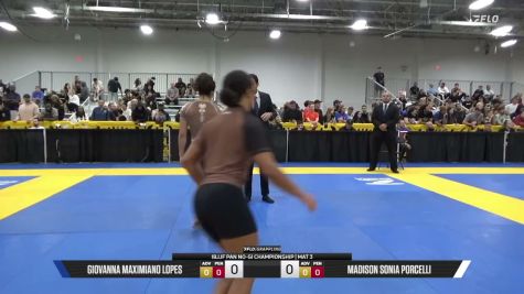 Madison Sonia Porcelli vs Giovanna Maximiano Lopes 2026 Pan IBJJF Jiu-Jitsu No-Gi Championship