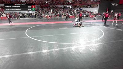 85 lbs Cons. Round 4 - Holland Stevens, Appleton North Youth Wrestling vs Millie Johansen, Team Nazar Training Center