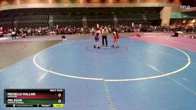 114 lbs Cons. Round 3 - Mia Egan, Spanish Springs vs Michelle Mallari, Wooster