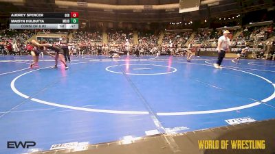 95 lbs Consi Of 8 #2 - Audrey Spencer, Steel City Reloaded vs Maisyn Hulbutta, Mojo Grappling Academy