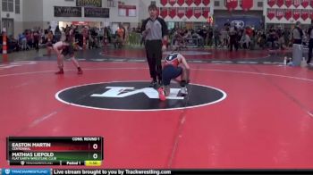 110 lbs Cons. Round 1 - Easton Martin, Centennial vs Mathias Liepold, Flat Earth Wrestling Club